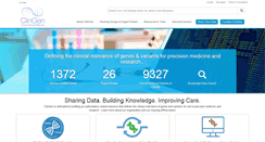 Desktop Screenshot of clinicalgenome.org